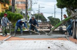 AVENIDA SANTA ISABEL RECEBE NOVA PAVIMENTAÇÃO EM CONCRETO MOLDADO NO LOCAL